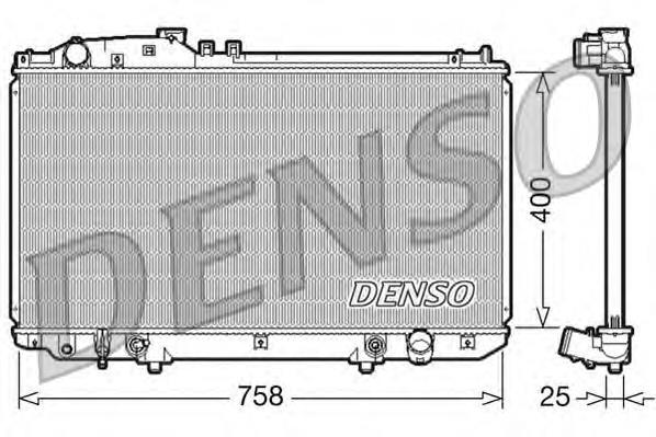 Radiador refrigeración del motor DRM51006 Denso