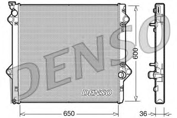 Radiador refrigeración del motor DRM50049 Denso