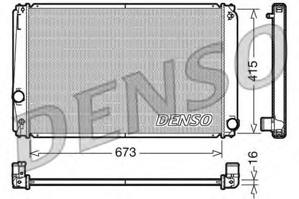 DRM50051 Denso radiador refrigeración del motor