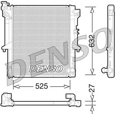 Radiador refrigeración del motor DRM45034 Denso