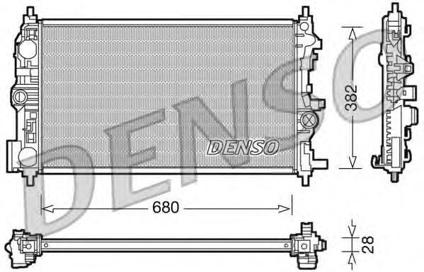 DRM20078 Denso radiador refrigeración del motor