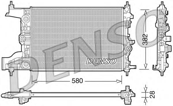 DRM20097 Denso radiador refrigeración del motor