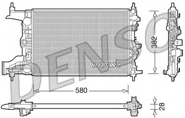 DRM20098 Denso radiador refrigeración del motor