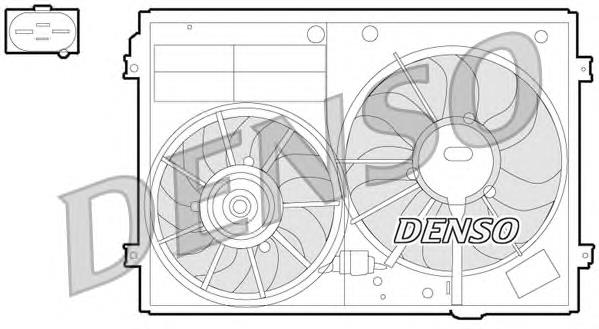 Ventilador (rodete +motor) refrigeración del motor con electromotor completo para Volkswagen Golf (5K1)