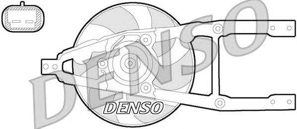 Ventilador (rodete +motor) refrigeración del motor con electromotor completo DER09055 Denso