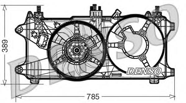 Ventilador de radiador 51755589 Fiat/Alfa/Lancia