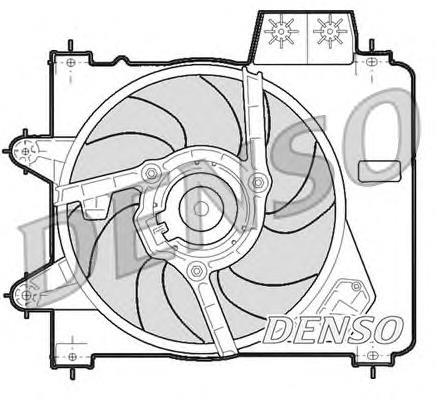 Difusor de radiador, aire acondicionado, completo con motor y rodete para Fiat Punto (176)