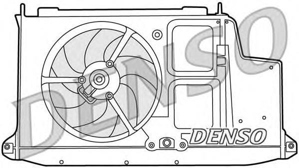 DER21012 Denso soporte de radiador completo