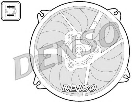 DER07006 Denso ventilador (rodete +motor refrigeración del motor con electromotor completo)