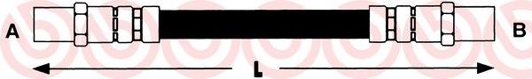 Comprar T85019 Brembo Latiguillo de freno trasero izquierdo