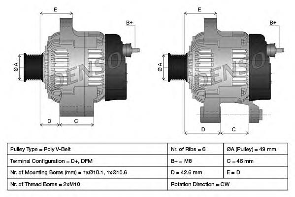 Comprar DAN515 Denso Dynamo