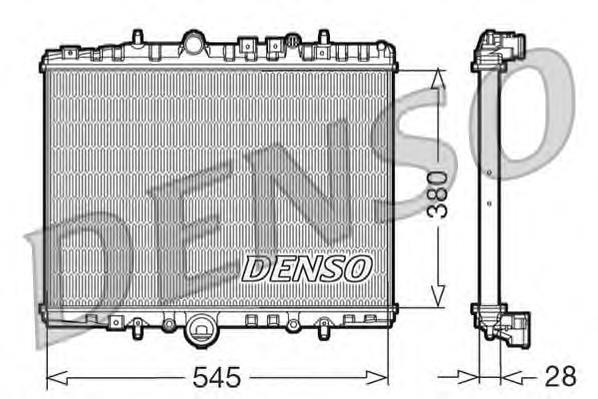 Radiador refrigeración del motor DRM07056 Denso