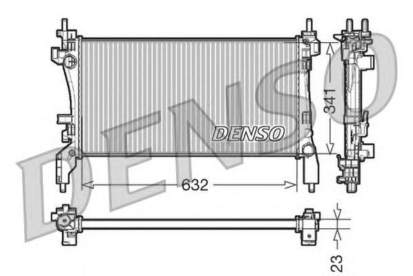 DRM07040 Denso radiador