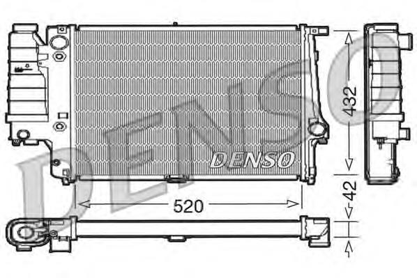 Radiador refrigeración del motor DRM05065 Denso
