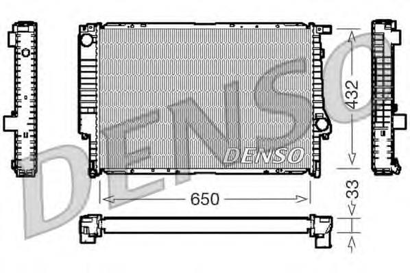 Radiador refrigeración del motor DRM05066 Denso