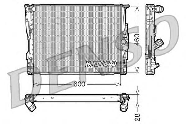 Radiador refrigeración del motor DRM05110 Denso