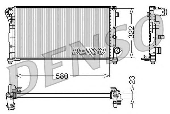 DRM09085 Denso radiador refrigeración del motor