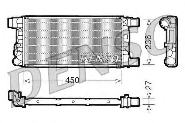 DRM09041 Denso radiador refrigeración del motor