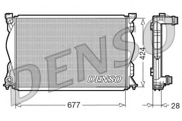 DRM02036 Denso radiador refrigeración del motor