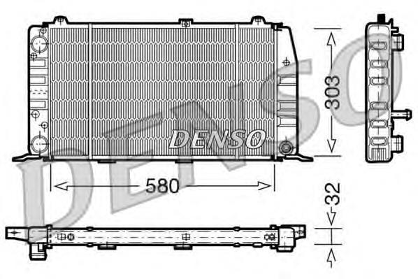 DRM02010 Denso radiador