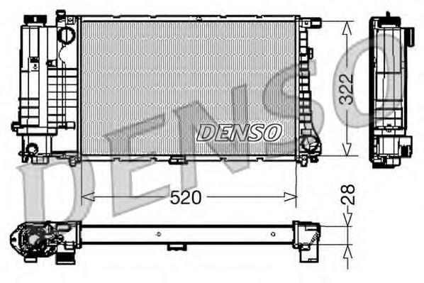 DRM05045 Denso radiador