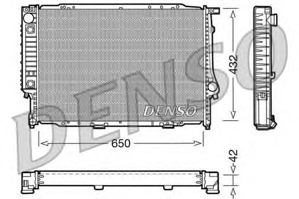 Radiador refrigeración del motor DRM05054 Denso