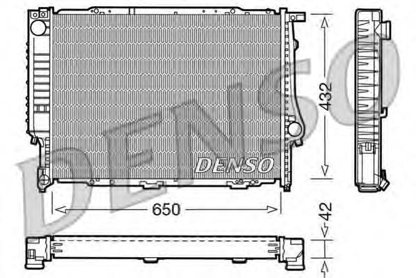 DRM05055 Denso radiador refrigeración del motor