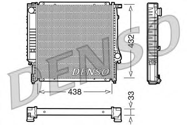 Radiador refrigeración del motor DRM05022 Denso
