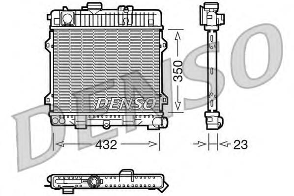 Radiador refrigeración del motor DRM05024 Denso