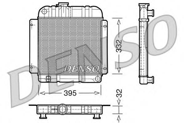 Radiador de água DRM05001 Denso