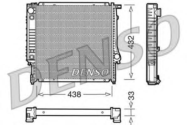 DRM05021 Denso radiador refrigeración del motor