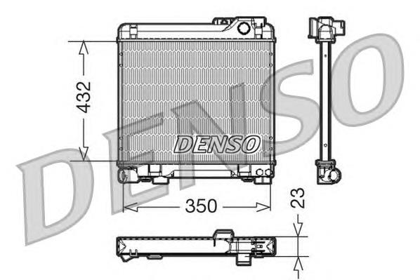 Radiador refrigeración del motor DRM05013 Denso