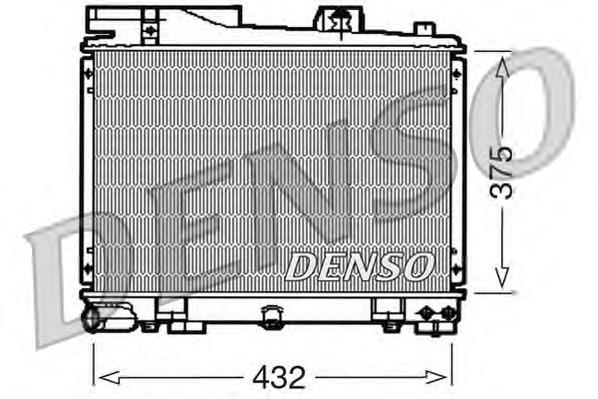 Radiador refrigeración del motor DRM05034 Denso