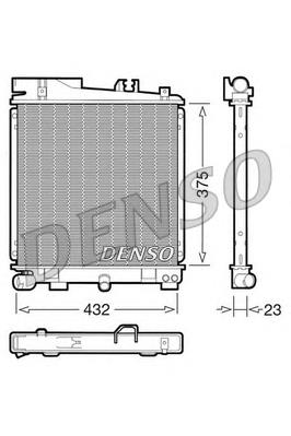 Radiador refrigeración del motor DRM05029 Denso