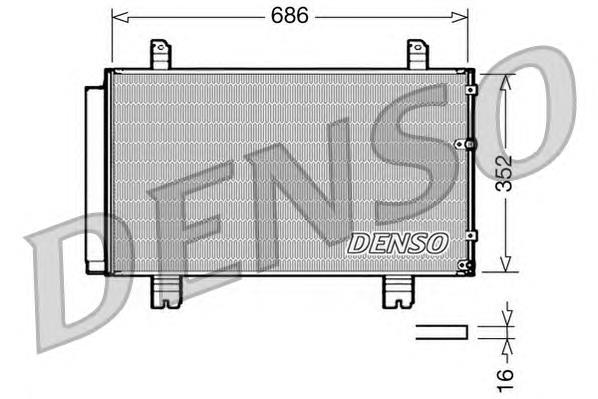Condensador aire acondicionado DCN51002 Denso