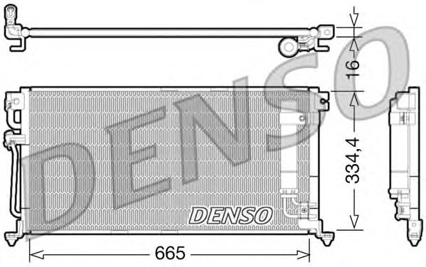DCN45003 Denso condensador aire acondicionado
