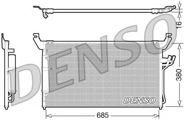 Aire acondicionado capacitor DCN46013 Denso