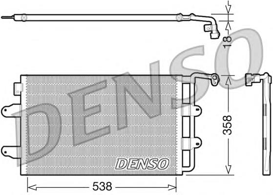 DCN32026 Denso condensador aire acondicionado