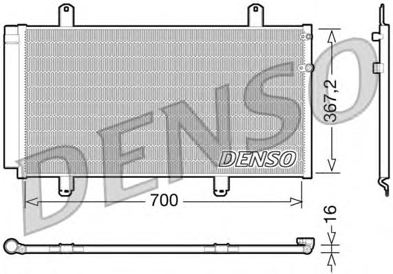 Condensador aire acondicionado DCN51004 Denso