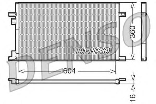 DCN23019 Denso condensador aire acondicionado