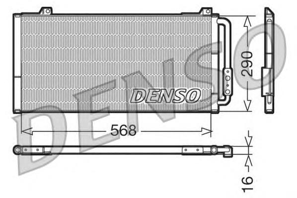 DCN24001 Denso condensador aire acondicionado