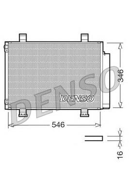 DCN47001 Denso condensador aire acondicionado