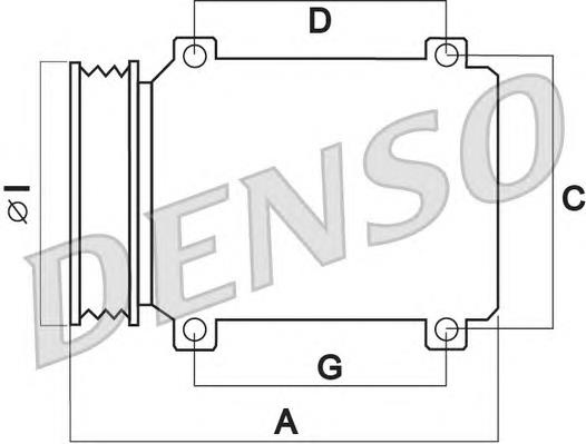 DCP50009 Denso compresor de aire acondicionado