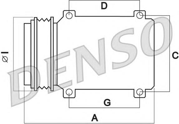 Compresor de aire acondicionado DCP50012 Denso