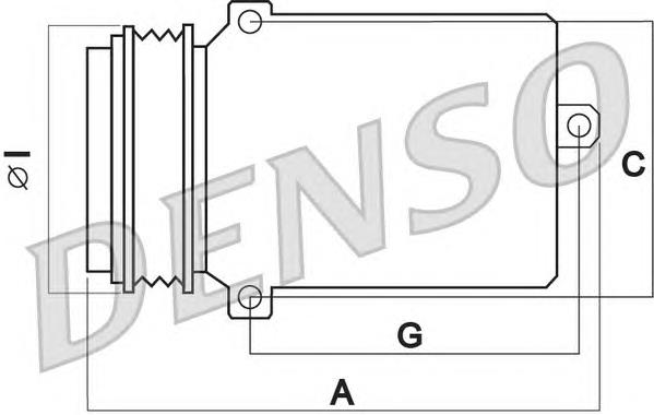 DCP17503 Denso compresor de aire acondicionado