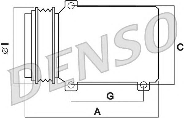 Compresor de aire acondicionado DCP51007 Denso