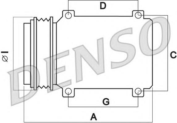 Compresor de aire acondicionado DCP14004 Denso
