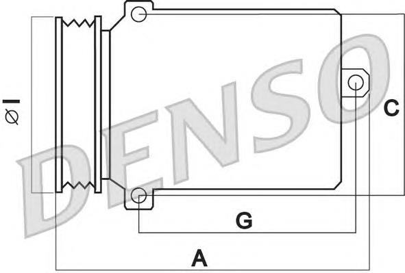 Compresor de aire acondicionado DCP17041 Denso