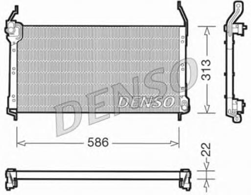 DCN09014 Denso condensador aire acondicionado