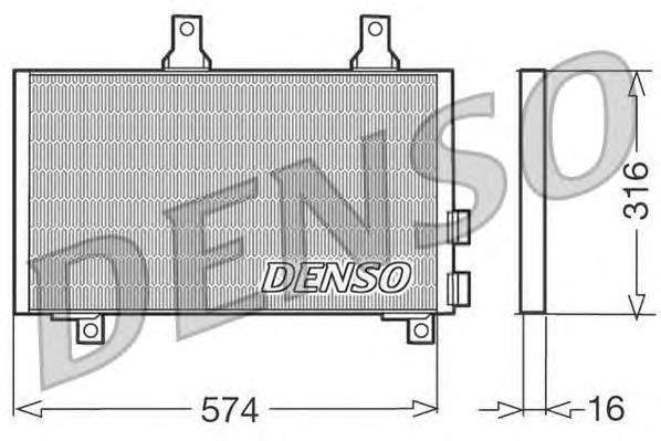 DCN01002 Denso condensador aire acondicionado